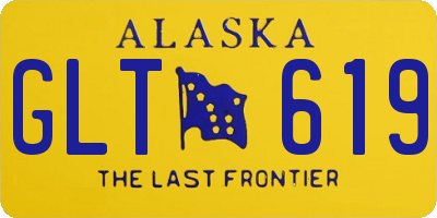 AK license plate GLT619