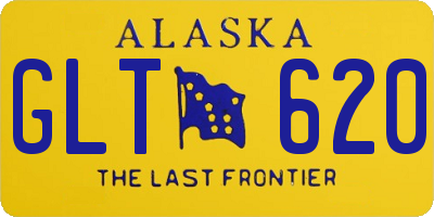 AK license plate GLT620