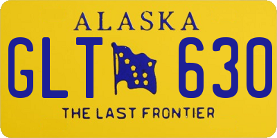 AK license plate GLT630