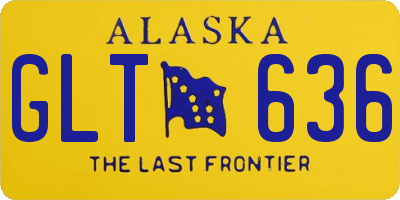 AK license plate GLT636