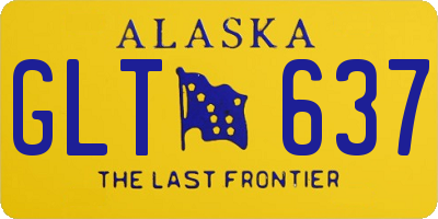 AK license plate GLT637