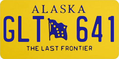 AK license plate GLT641