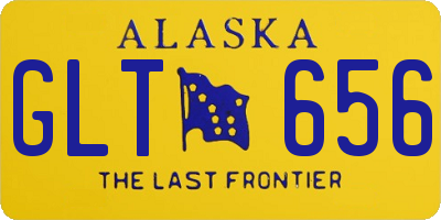 AK license plate GLT656