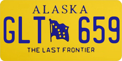 AK license plate GLT659