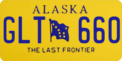 AK license plate GLT660