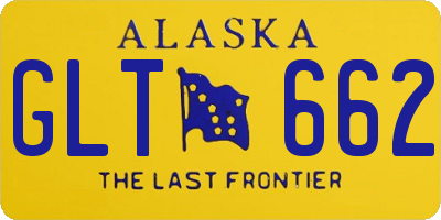 AK license plate GLT662