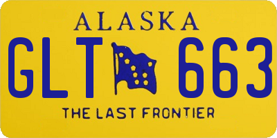 AK license plate GLT663