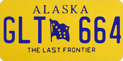 AK license plate GLT664