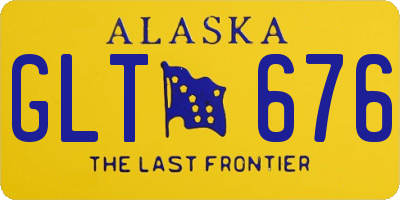 AK license plate GLT676