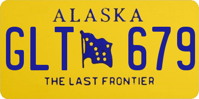 AK license plate GLT679