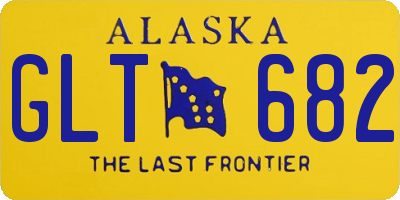 AK license plate GLT682