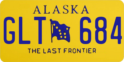 AK license plate GLT684