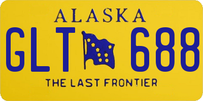 AK license plate GLT688