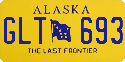 AK license plate GLT693