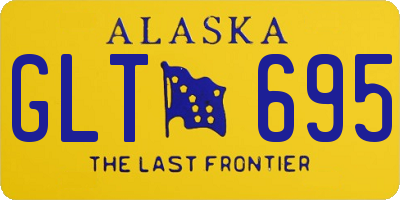 AK license plate GLT695