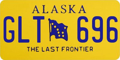 AK license plate GLT696