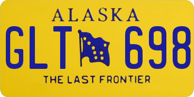 AK license plate GLT698