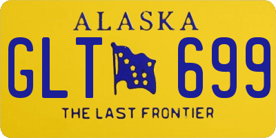 AK license plate GLT699
