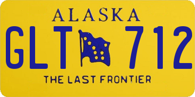 AK license plate GLT712