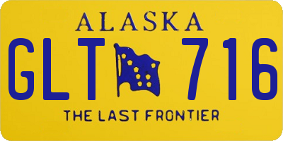 AK license plate GLT716