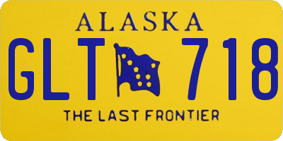 AK license plate GLT718