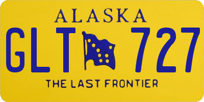AK license plate GLT727