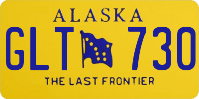 AK license plate GLT730