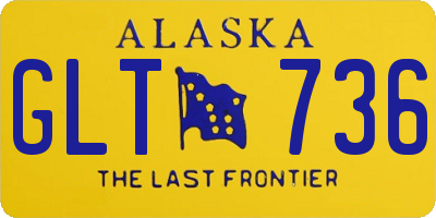 AK license plate GLT736