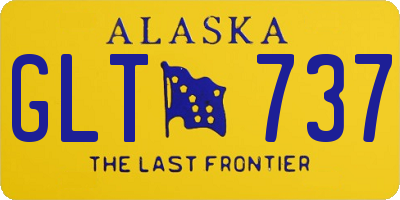AK license plate GLT737