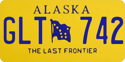 AK license plate GLT742