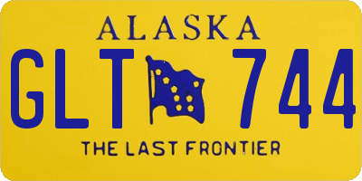 AK license plate GLT744