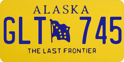 AK license plate GLT745