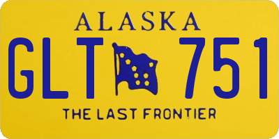 AK license plate GLT751