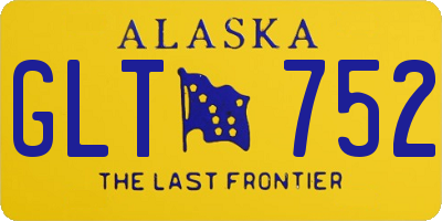 AK license plate GLT752