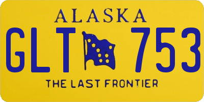 AK license plate GLT753