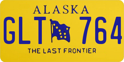 AK license plate GLT764