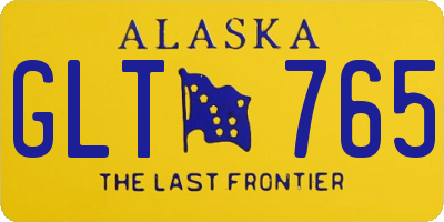 AK license plate GLT765
