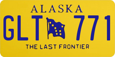AK license plate GLT771