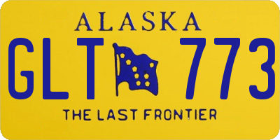 AK license plate GLT773