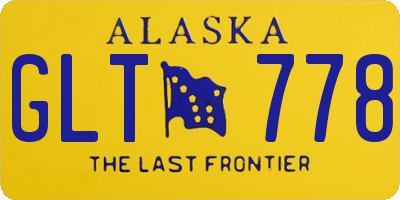 AK license plate GLT778