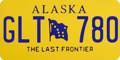 AK license plate GLT780