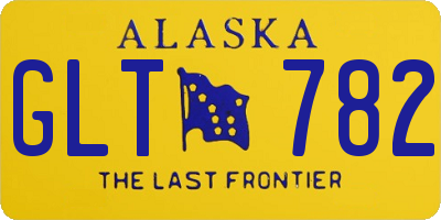 AK license plate GLT782