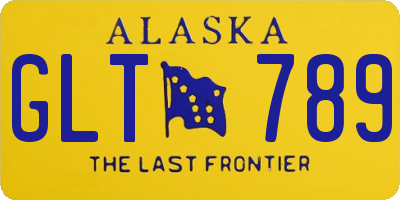 AK license plate GLT789