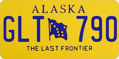 AK license plate GLT790