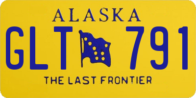 AK license plate GLT791