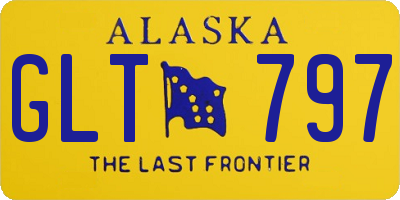 AK license plate GLT797