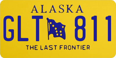 AK license plate GLT811