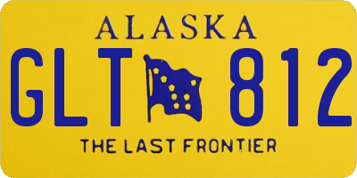 AK license plate GLT812