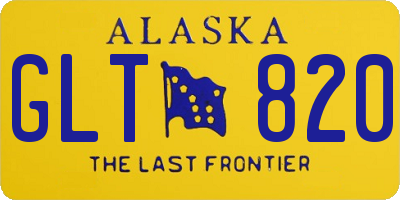 AK license plate GLT820