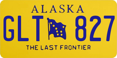 AK license plate GLT827